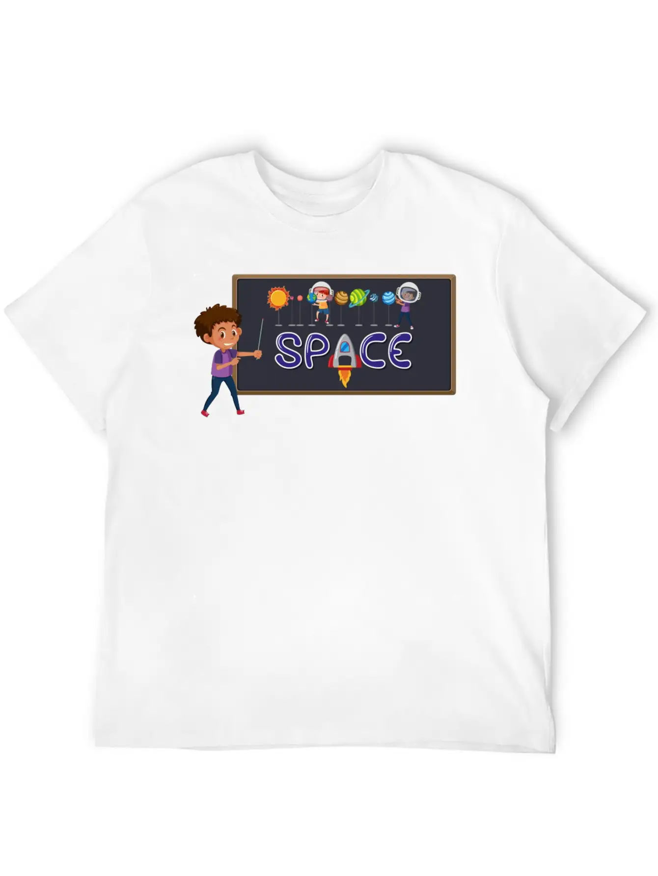 Space Boy Breathable Graphic T-Shirt – Perfect For Casual Days