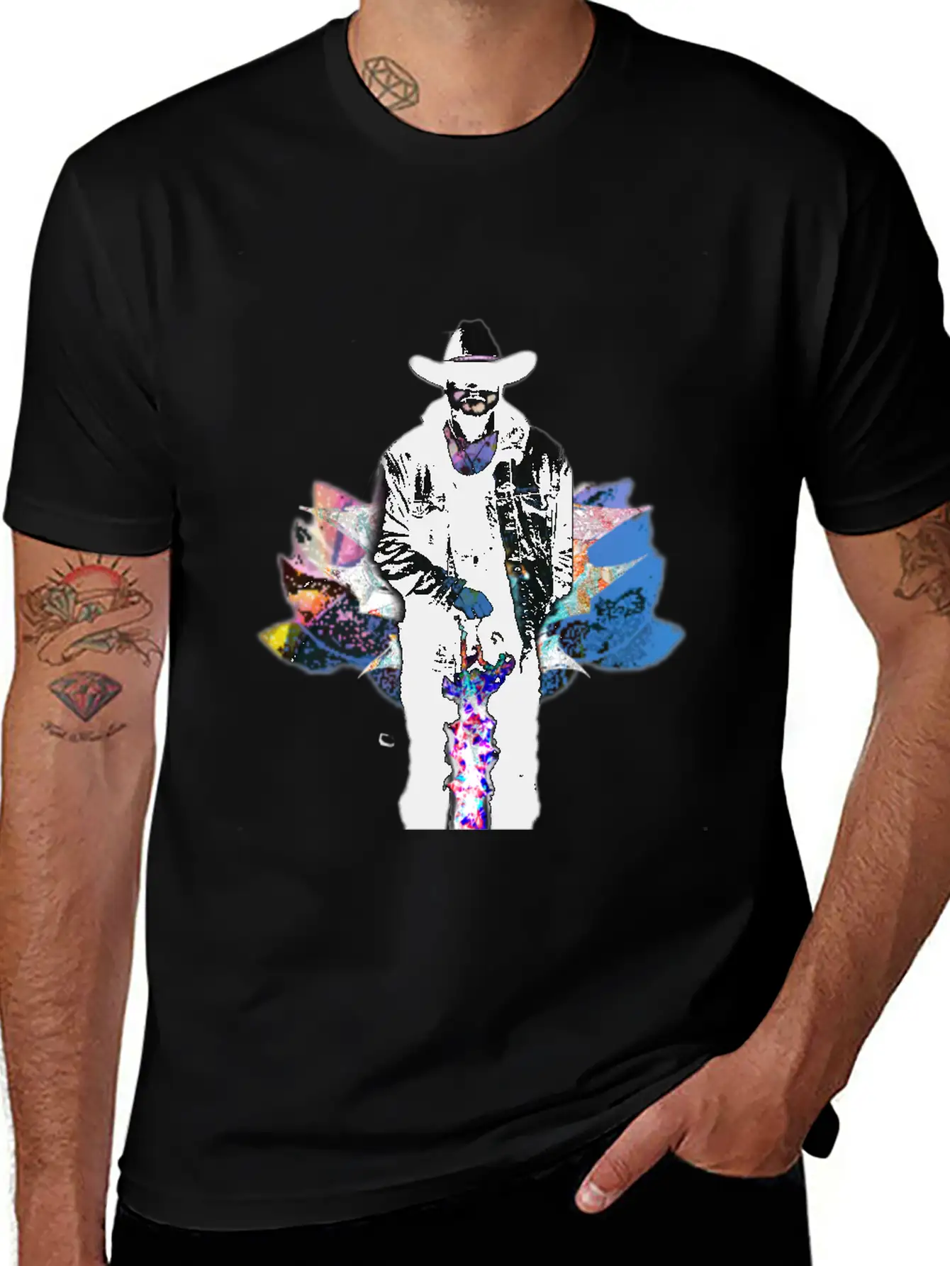 Space Cowboy Unisex Casual T-Shirt – Clean Design For Daily Comfort