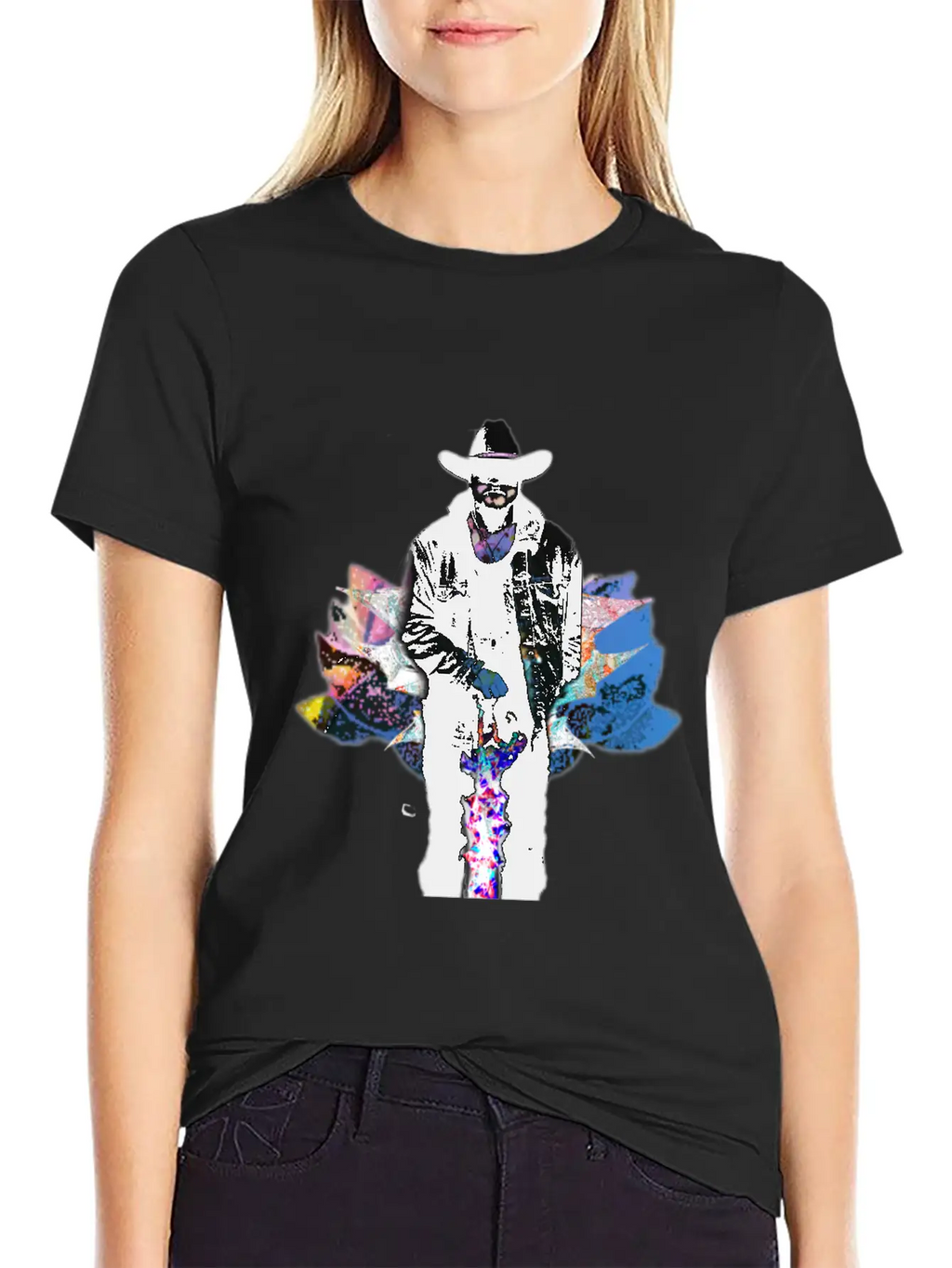 Space Cowboy Unisex Casual T-Shirt – Clean Design For Daily Comfort