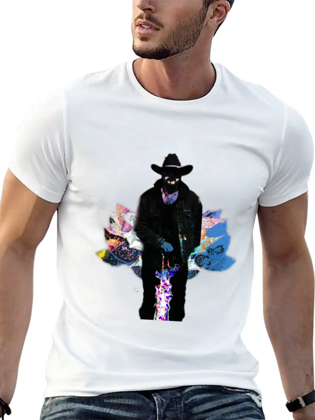 Space Cowboy Unisex Casual T-Shirt – Clean Design For Daily Comfort