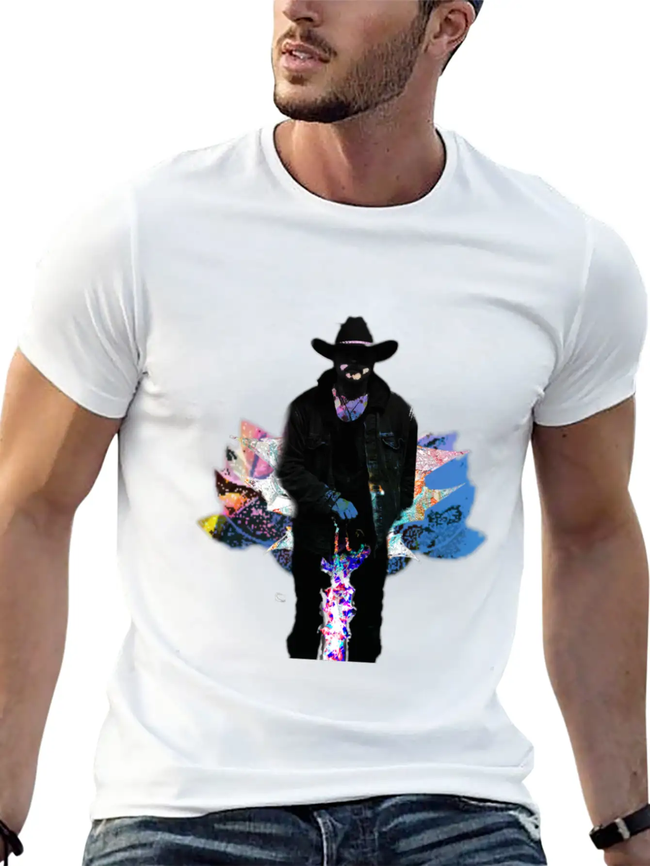Space Cowboy Unisex Casual T-Shirt – Clean Design For Daily Comfort