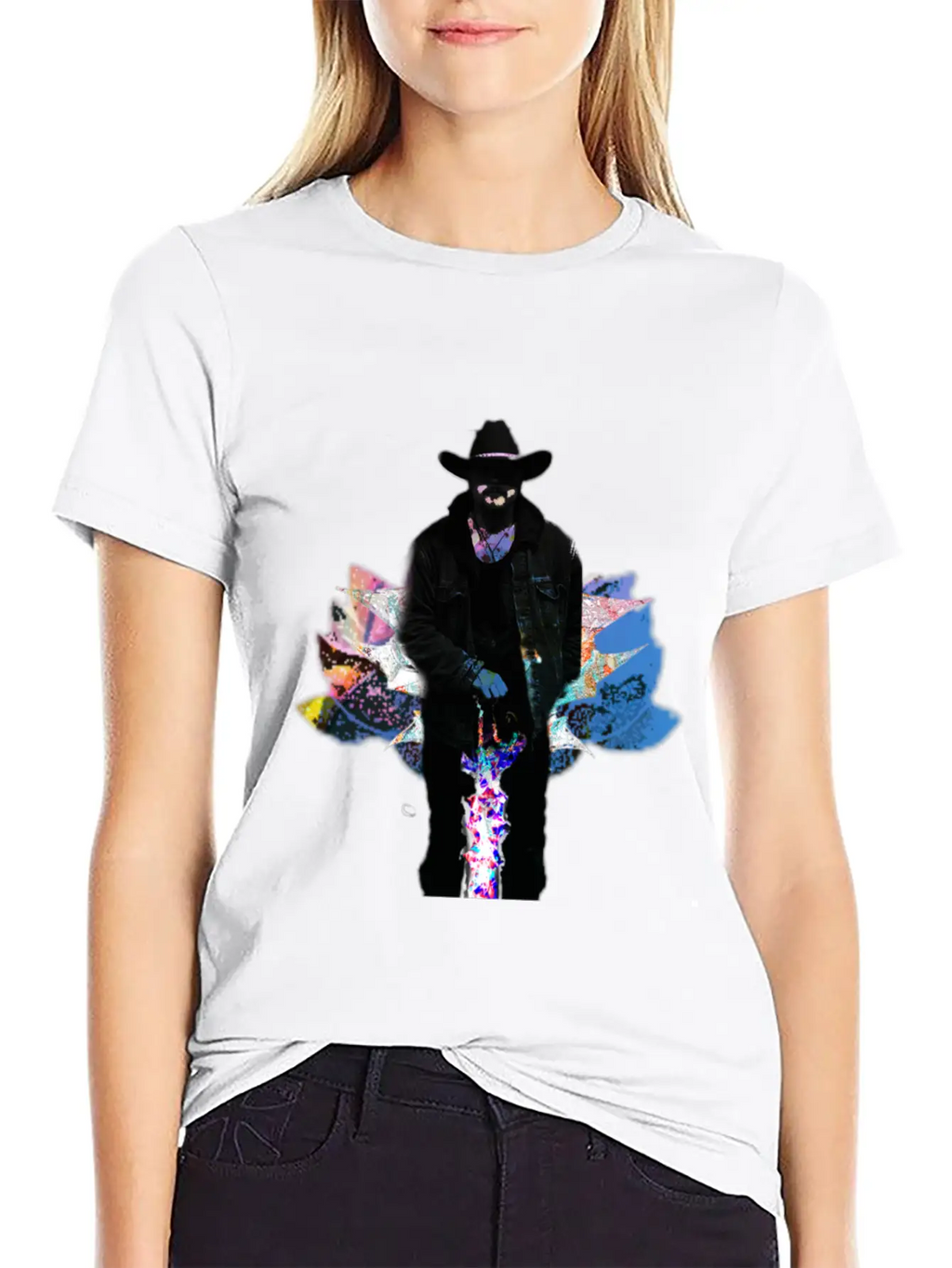 Space Cowboy Unisex Casual T-Shirt – Clean Design For Daily Comfort