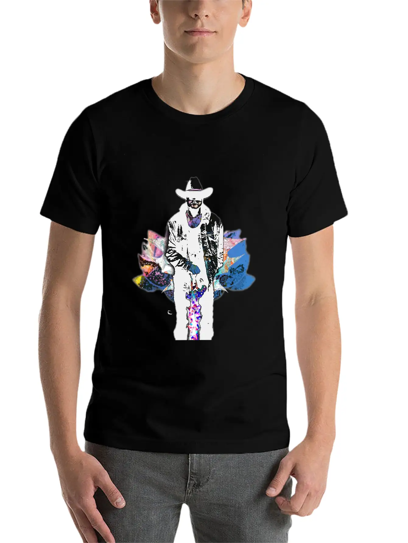 Space Cowboy Unisex Casual T-Shirt – Clean Design For Daily Comfort