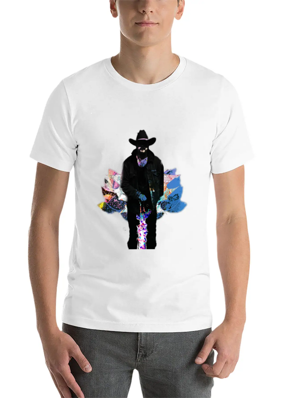 Space Cowboy Unisex Casual T-Shirt – Clean Design For Daily Comfort