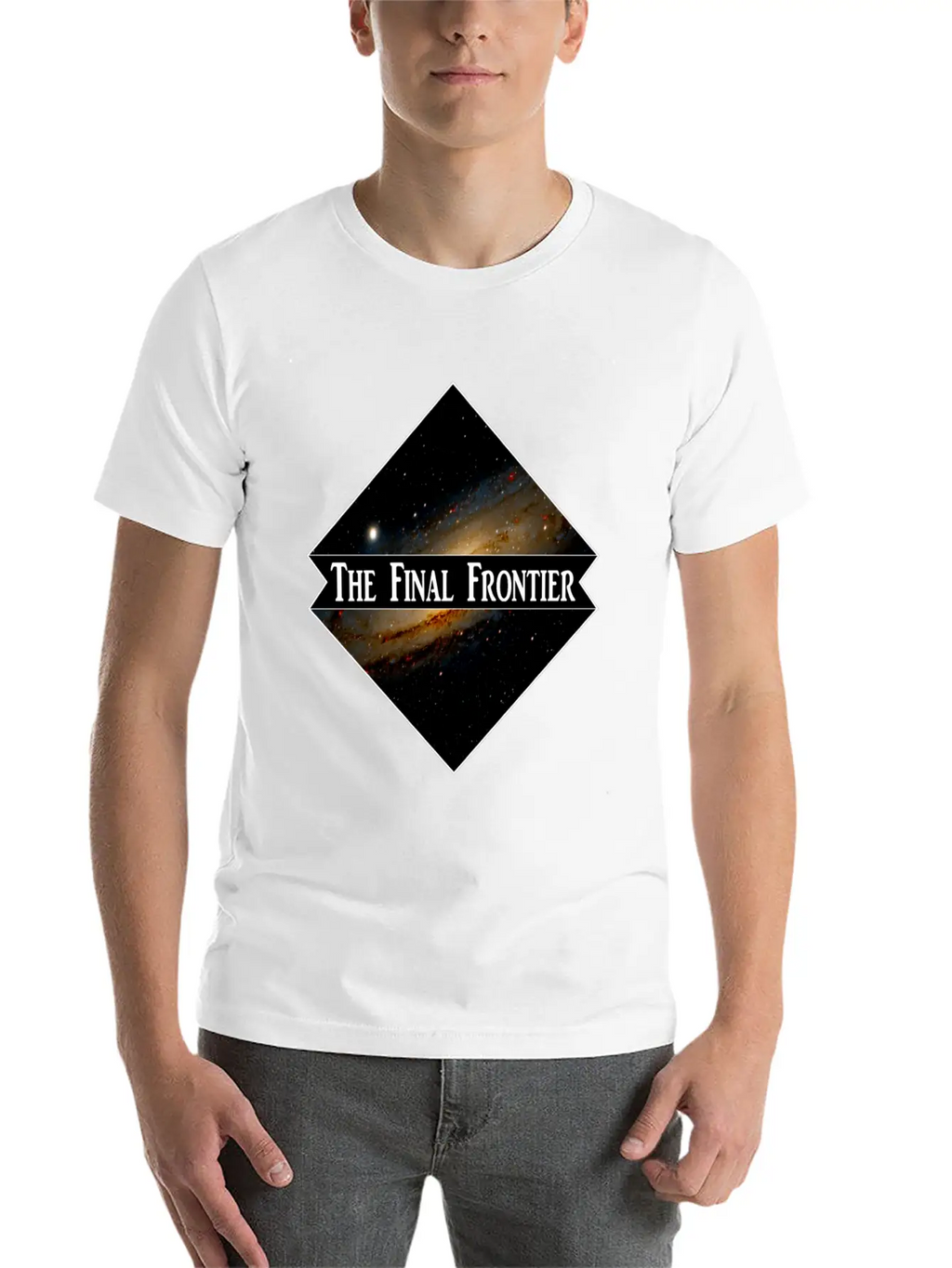 Space Final Frontier Galaxy Astronomy Cosmos Essential Cotton Tee For Daily Outfits – Unisex Style