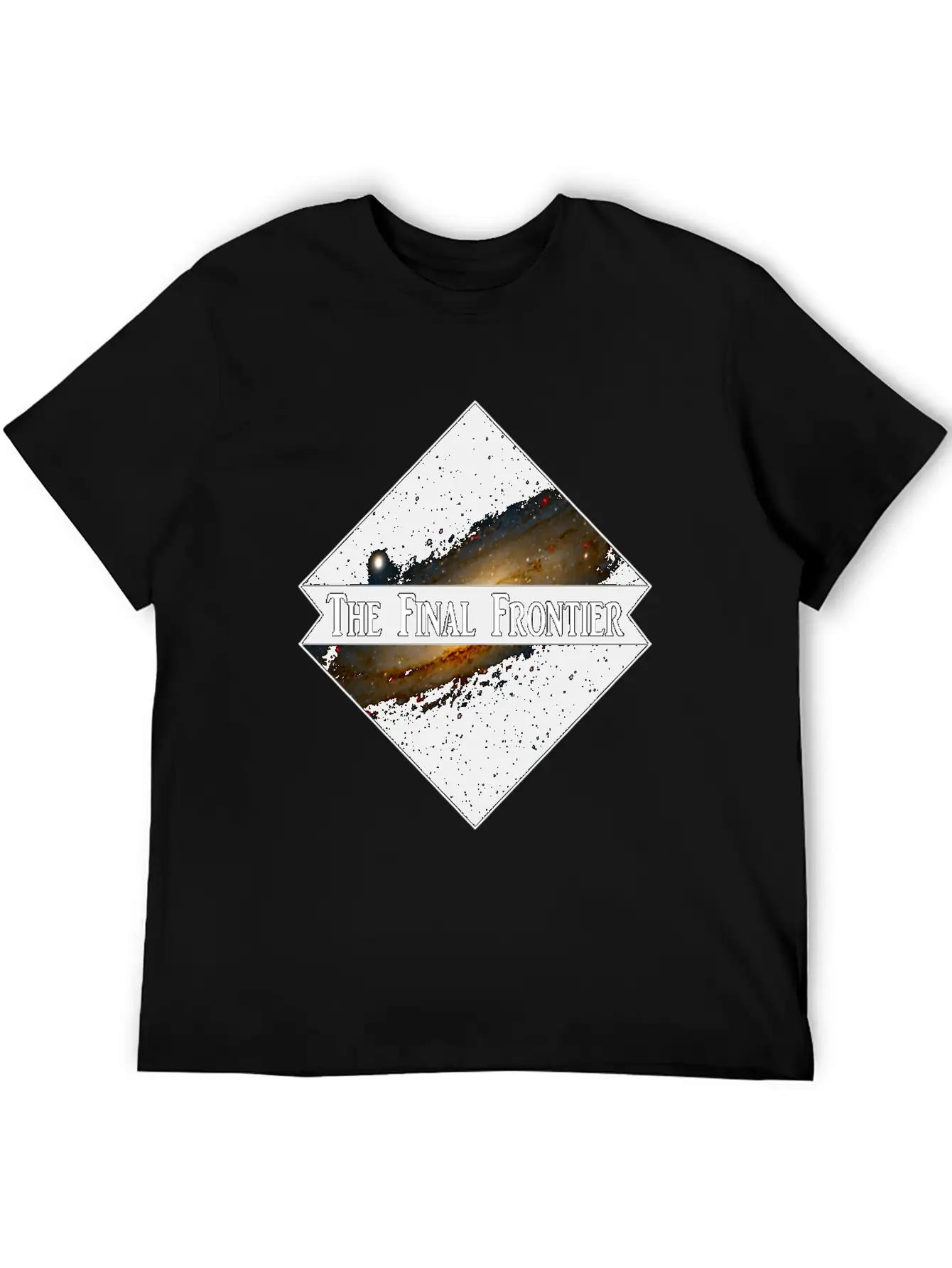 Space Final Frontier Galaxy Astronomy Cosmos Essential Cotton Tee For Daily Outfits – Unisex Style