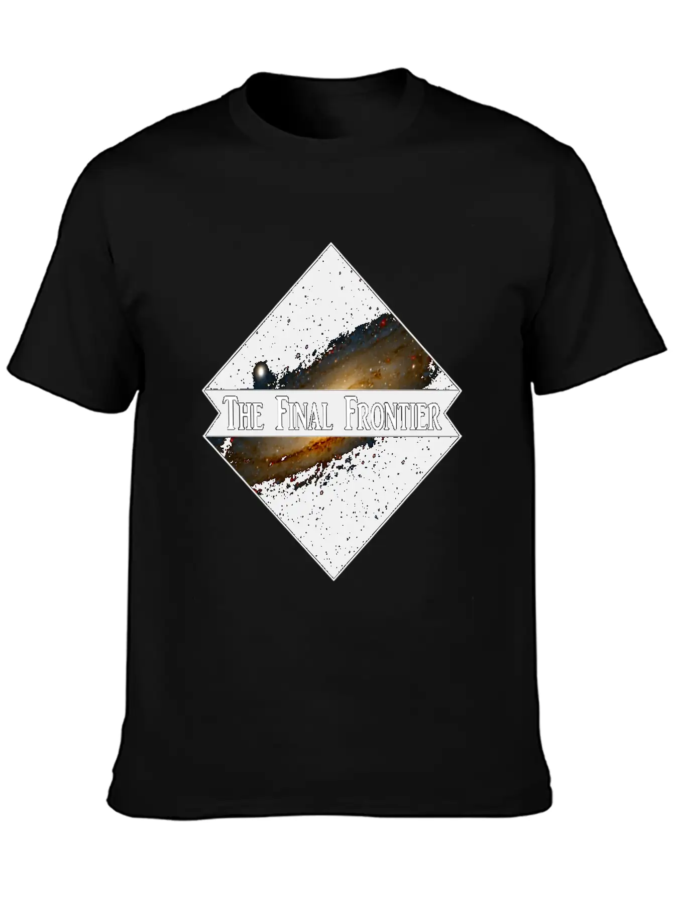 Space Final Frontier Galaxy Astronomy Cosmos Essential Cotton Tee For Daily Outfits – Unisex Style