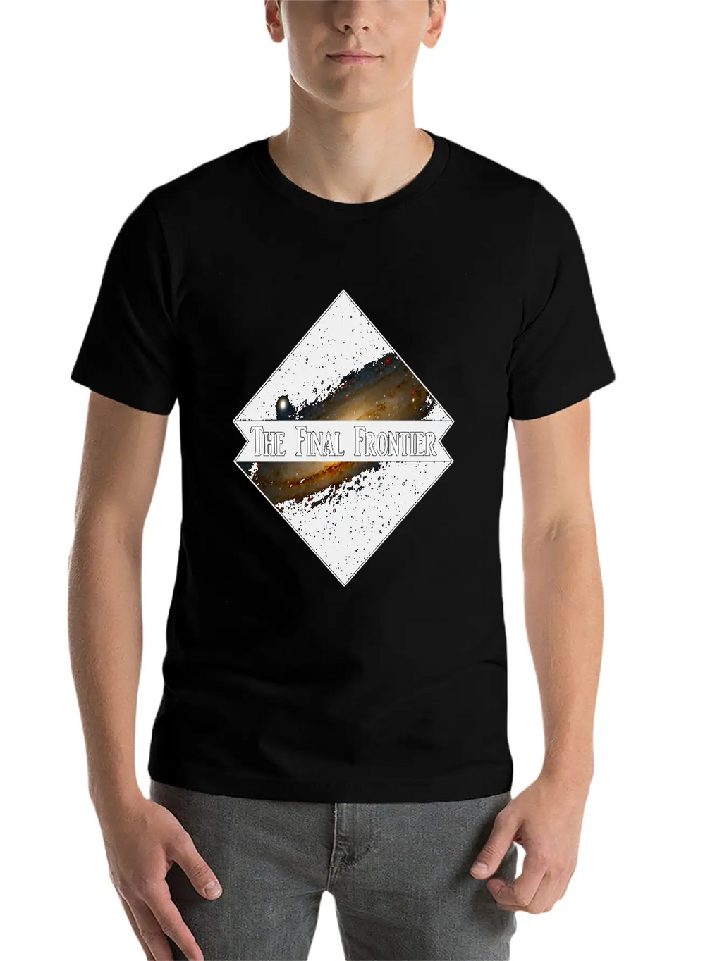 Space Final Frontier Galaxy Astronomy Cosmos Essential Cotton Tee For Daily Outfits – Unisex Style
