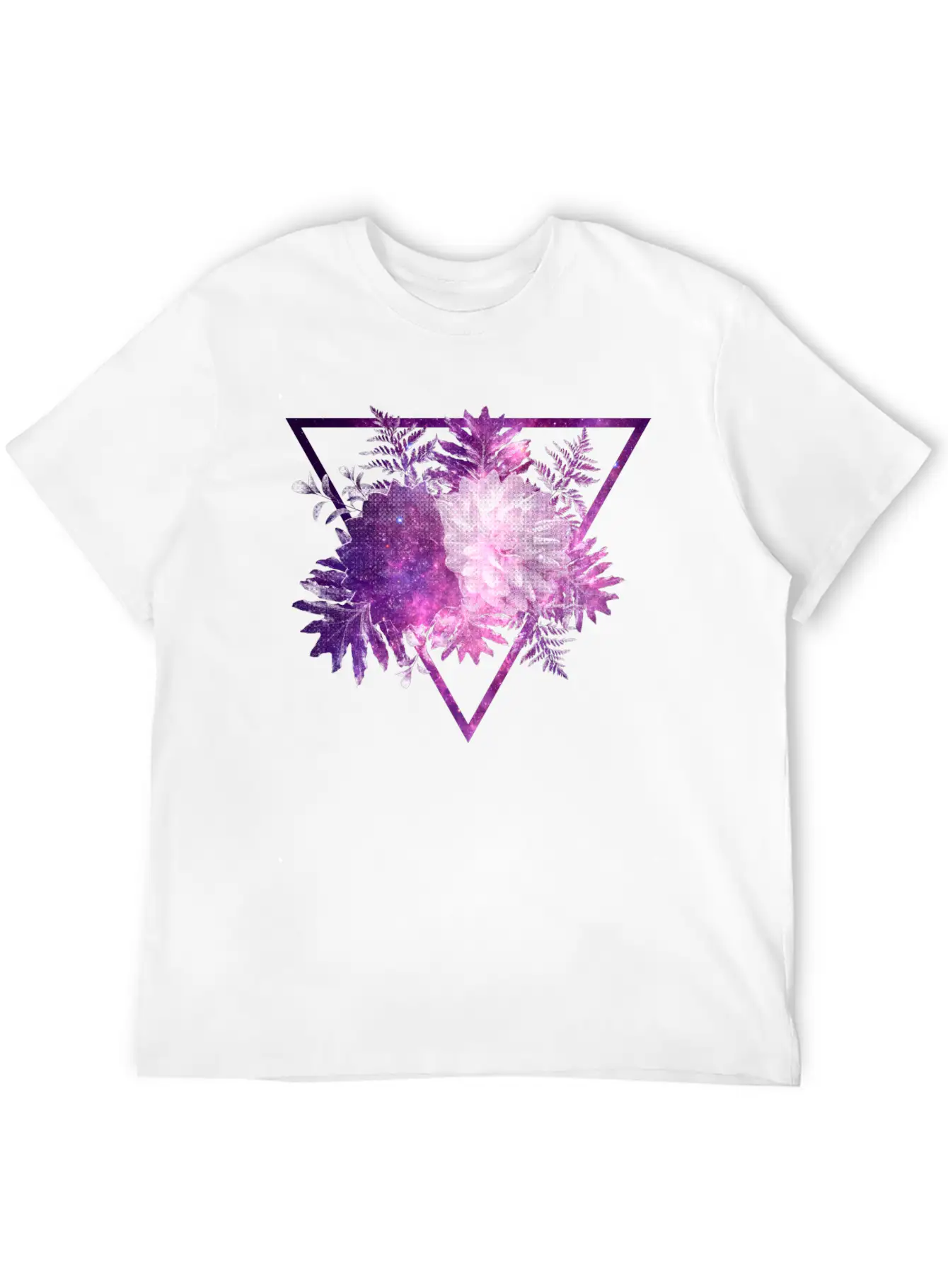 Space Flowers Classic Cotton Tee – Unisex Comfort For Any Season