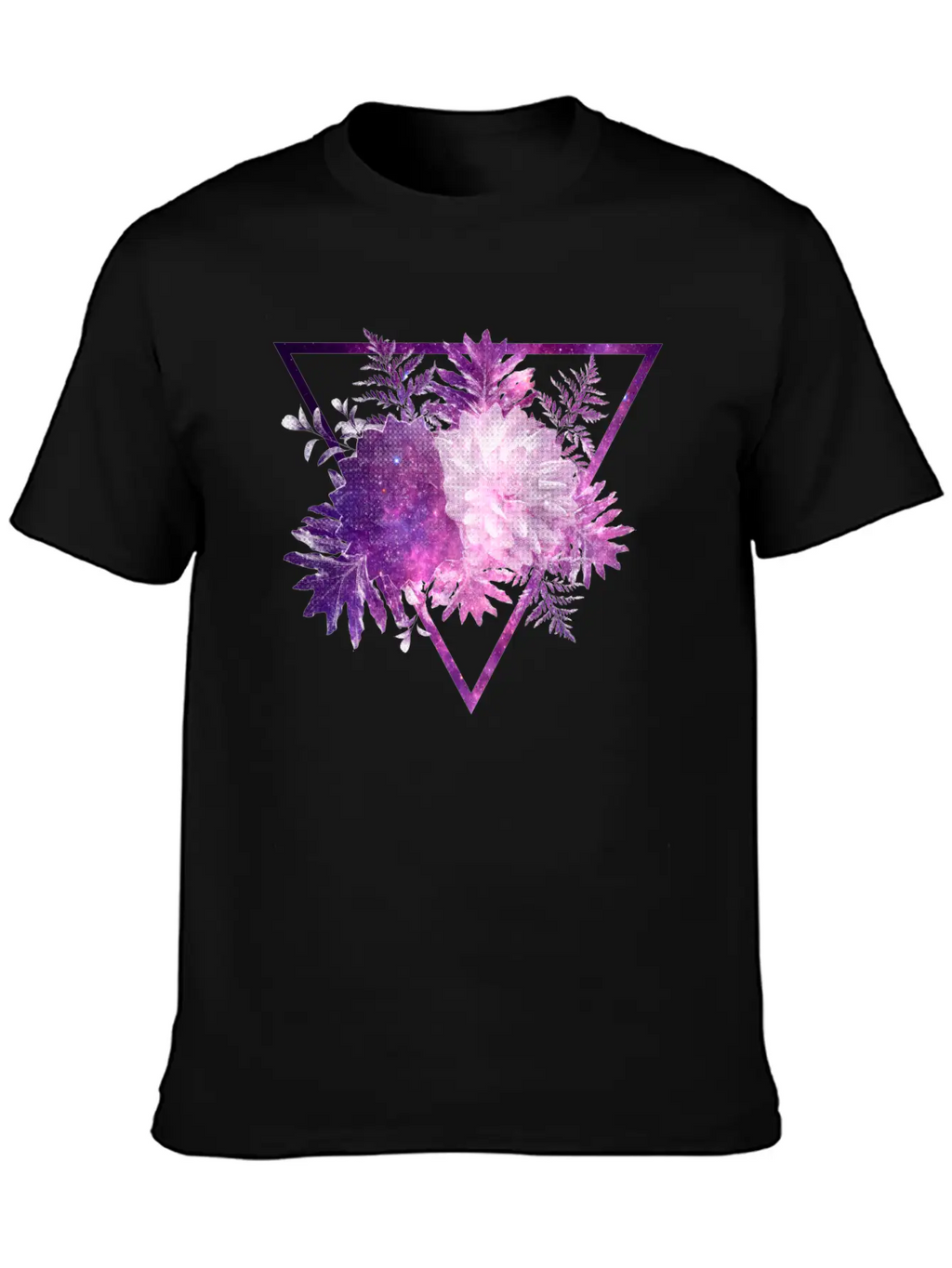 Space Flowers Classic Cotton Tee – Unisex Comfort For Any Season