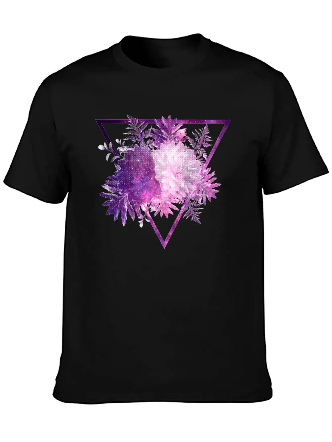 Space Flowers Classic Cotton Tee – Unisex Comfort For Any Season