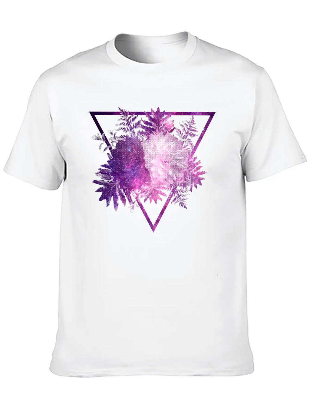 Space Flowers Classic Cotton Tee – Unisex Comfort For Any Season