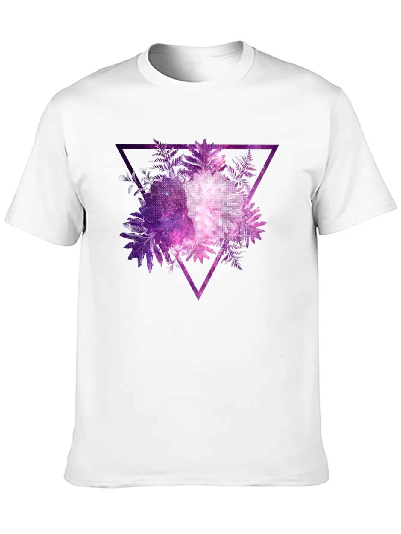 Space Flowers Classic Cotton Tee – Unisex Comfort For Any Season