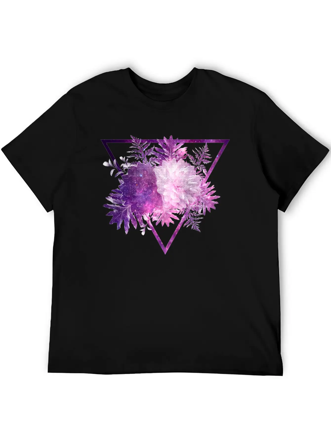 Space Flowers Classic Cotton Tee – Unisex Comfort For Any Season
