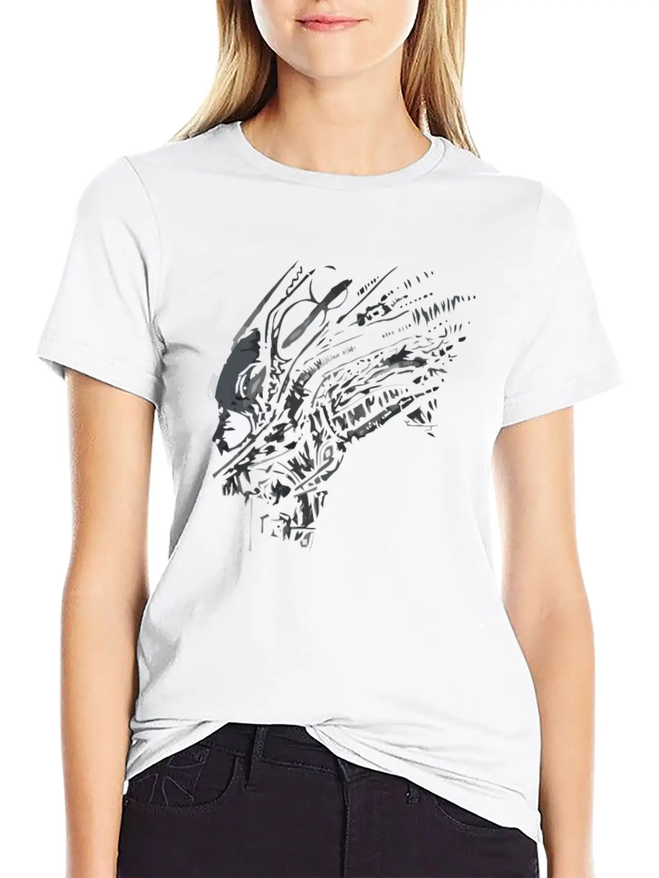 SPACE HUNTER Basic Graphic T-Shirt – Daily Comfort In Soft Cotton