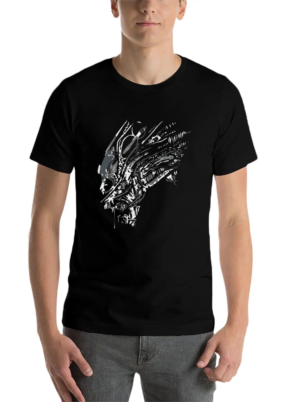 SPACE HUNTER Basic Graphic T-Shirt – Daily Comfort In Soft Cotton