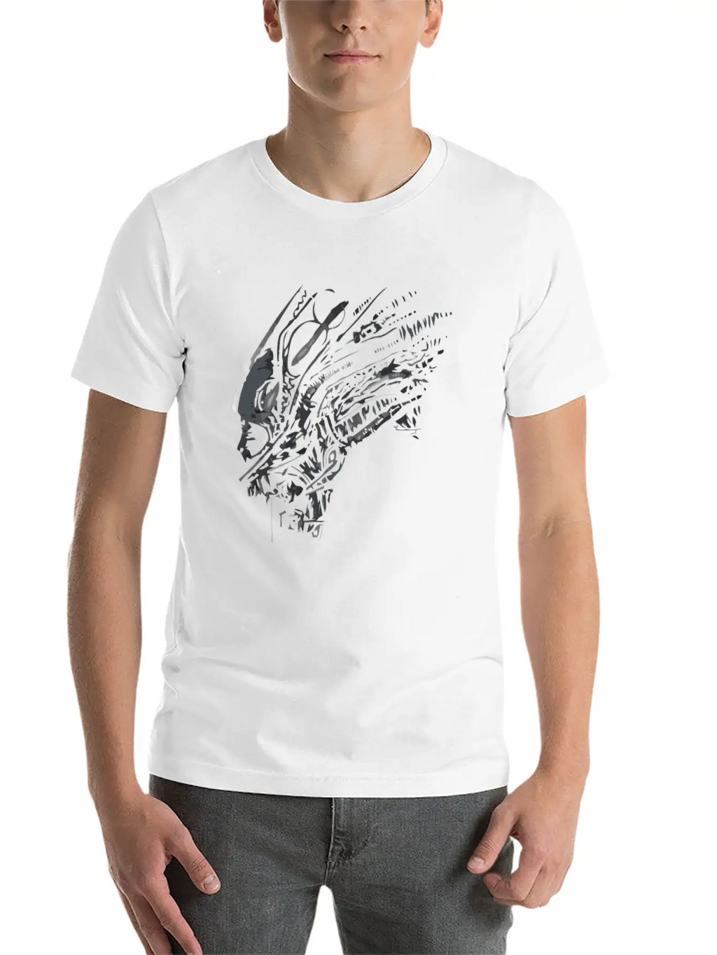 SPACE HUNTER Basic Graphic T-Shirt – Daily Comfort In Soft Cotton