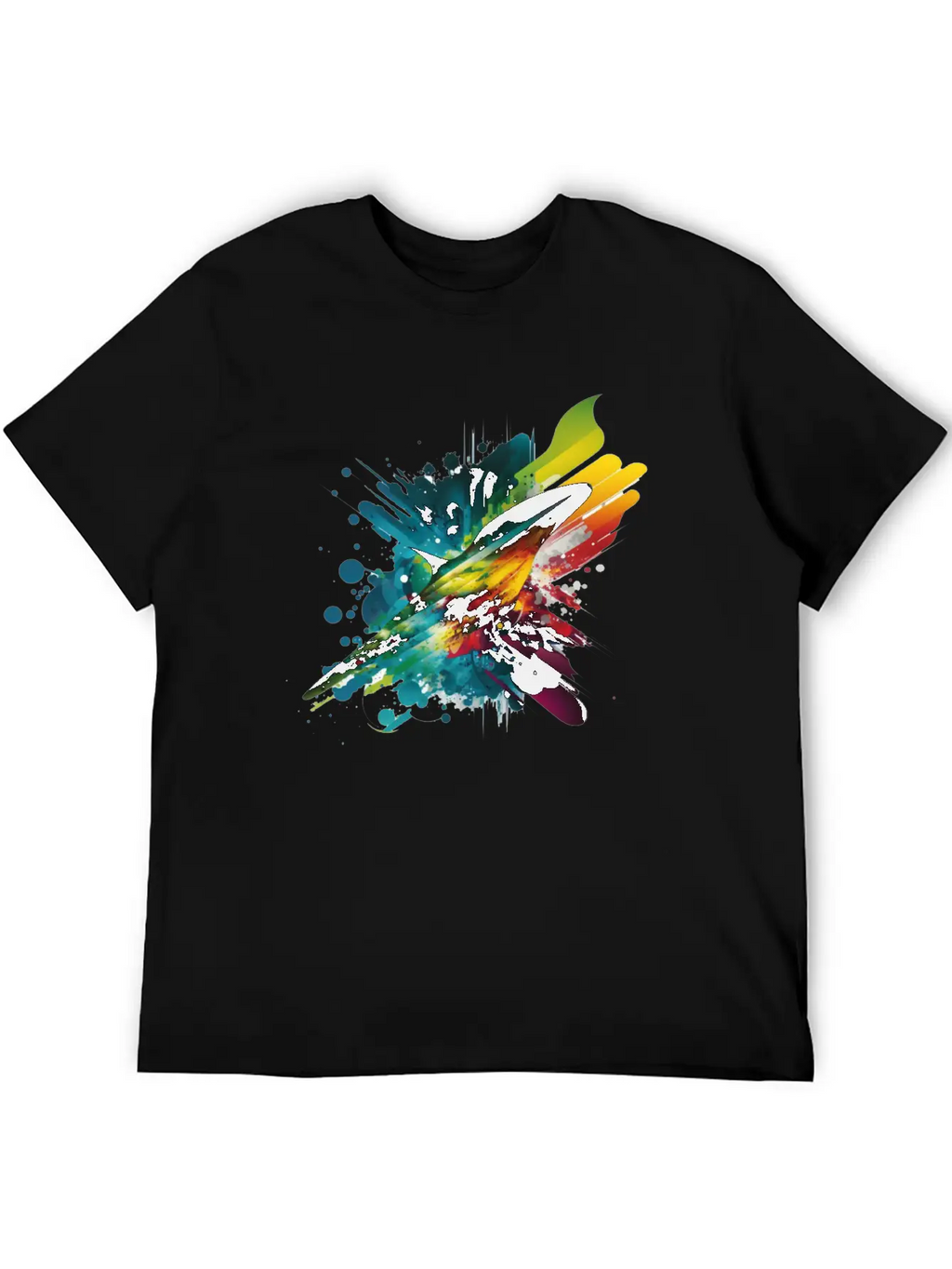 Space Rainbow Essential Cotton Tee For Daily Outfits – Unisex Style