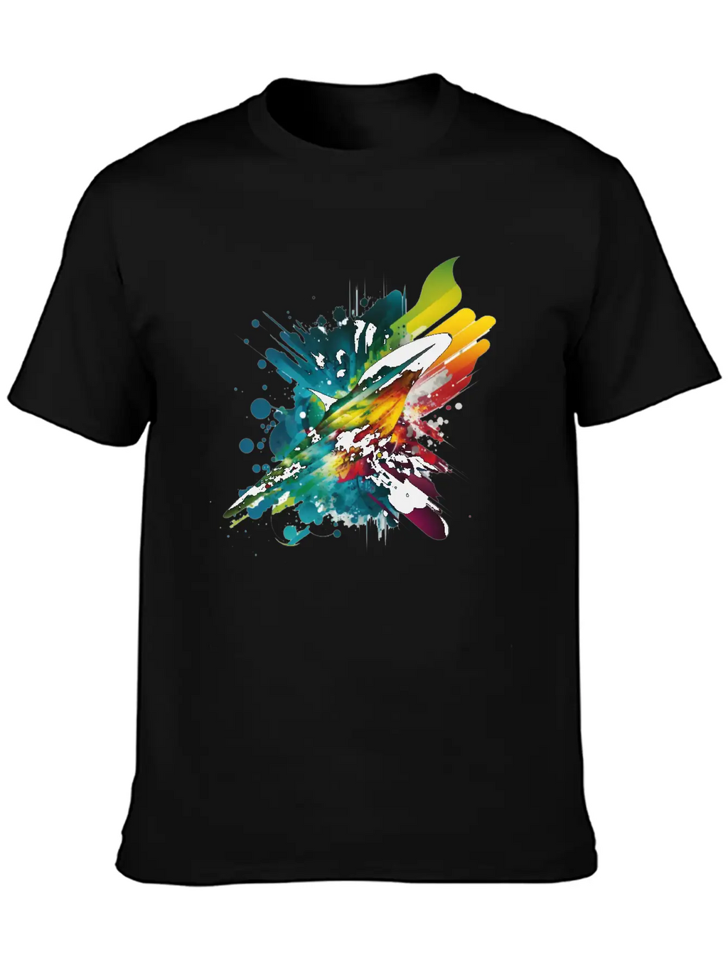 Space Rainbow Essential Cotton Tee For Daily Outfits – Unisex Style
