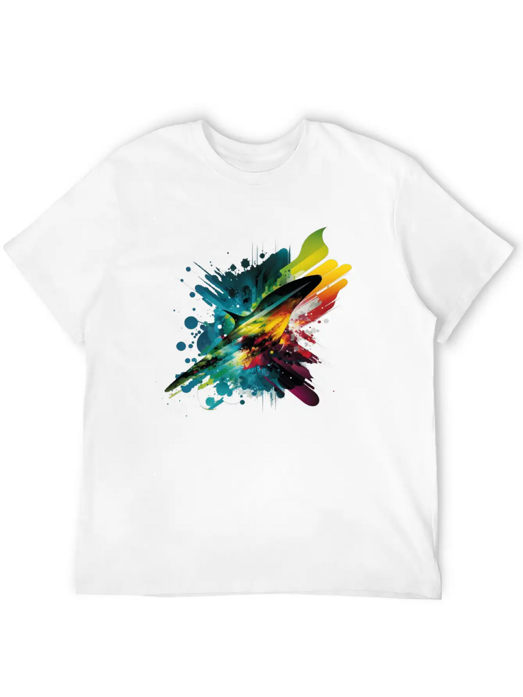 Space Rainbow Essential Cotton Tee For Daily Outfits – Unisex Style