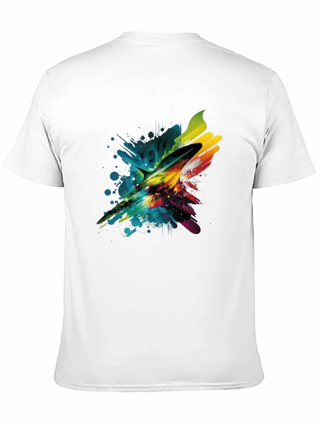 Space Rainbow Essential Cotton Tee For Daily Outfits – Unisex Style