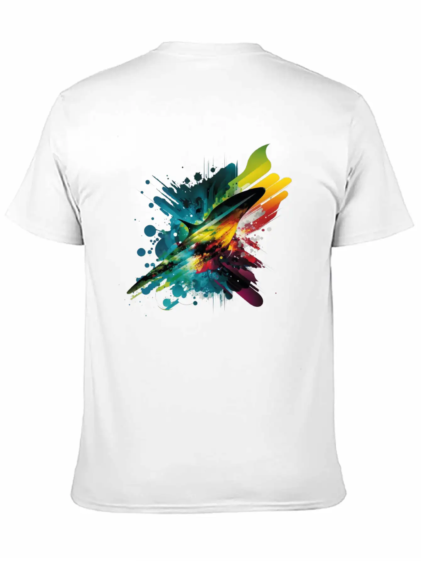 Space Rainbow Essential Cotton Tee For Daily Outfits – Unisex Style
