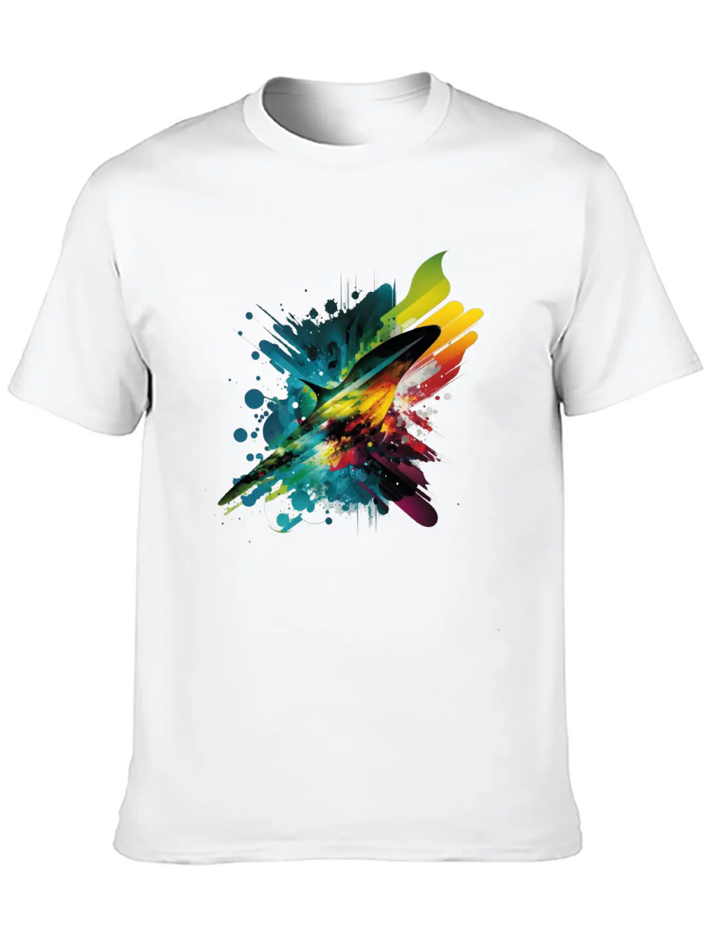 Space Rainbow Essential Cotton Tee For Daily Outfits – Unisex Style