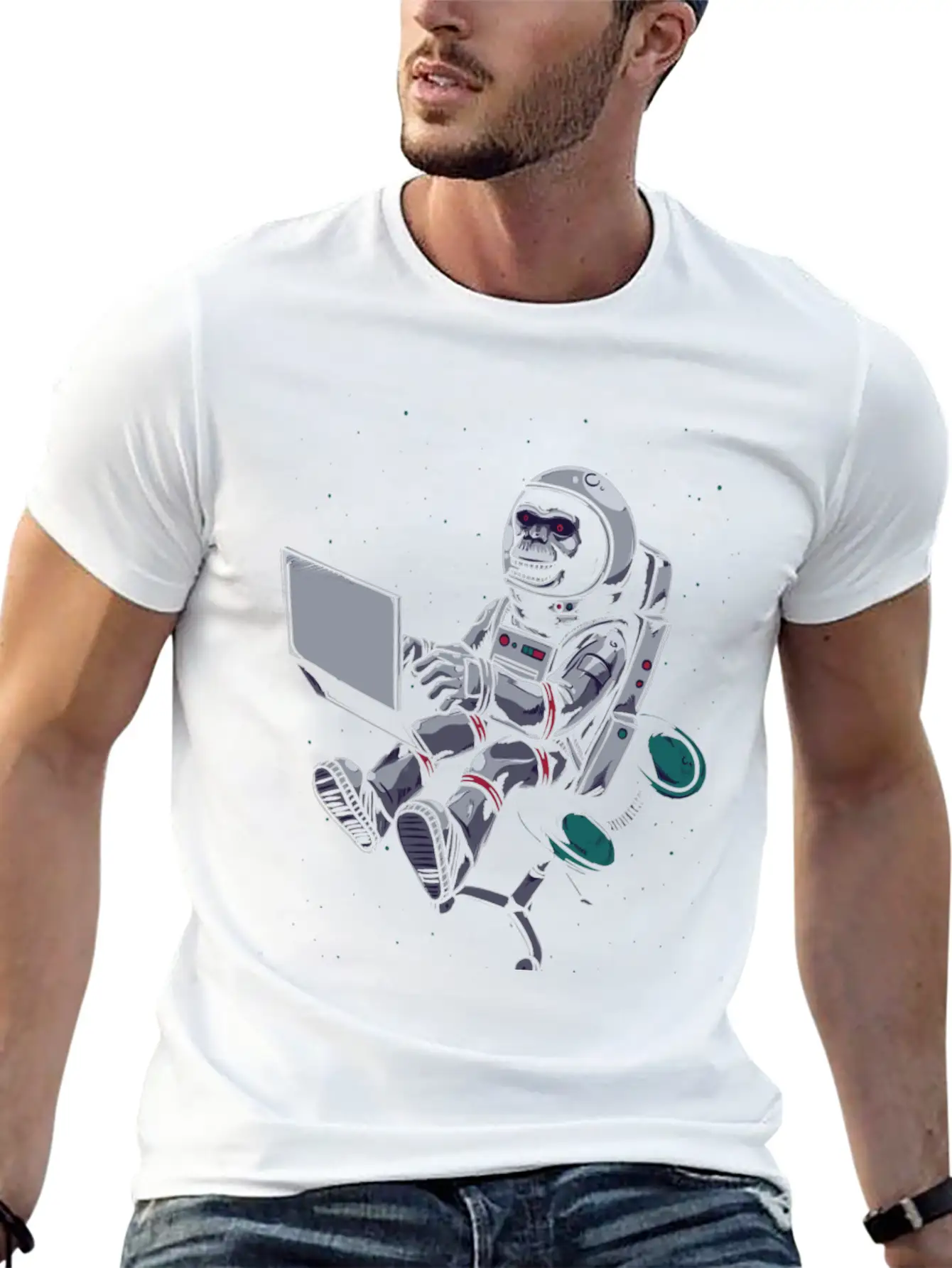 Space Scientist Relaxed Everyday Tee – Lightweight And Durable Cotton