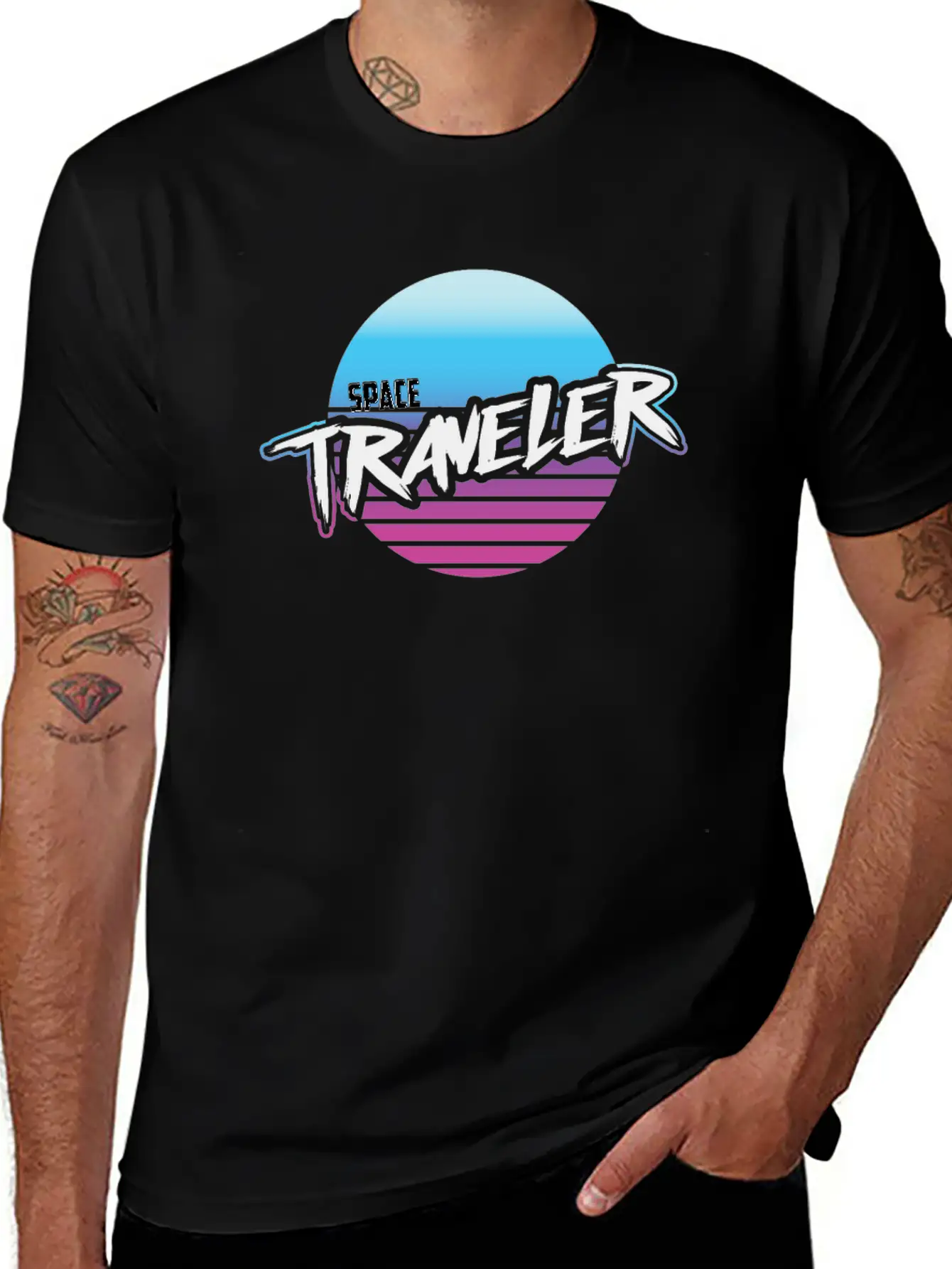 Space Traveller Classic Cotton Tee – Unisex Comfort For Any Season