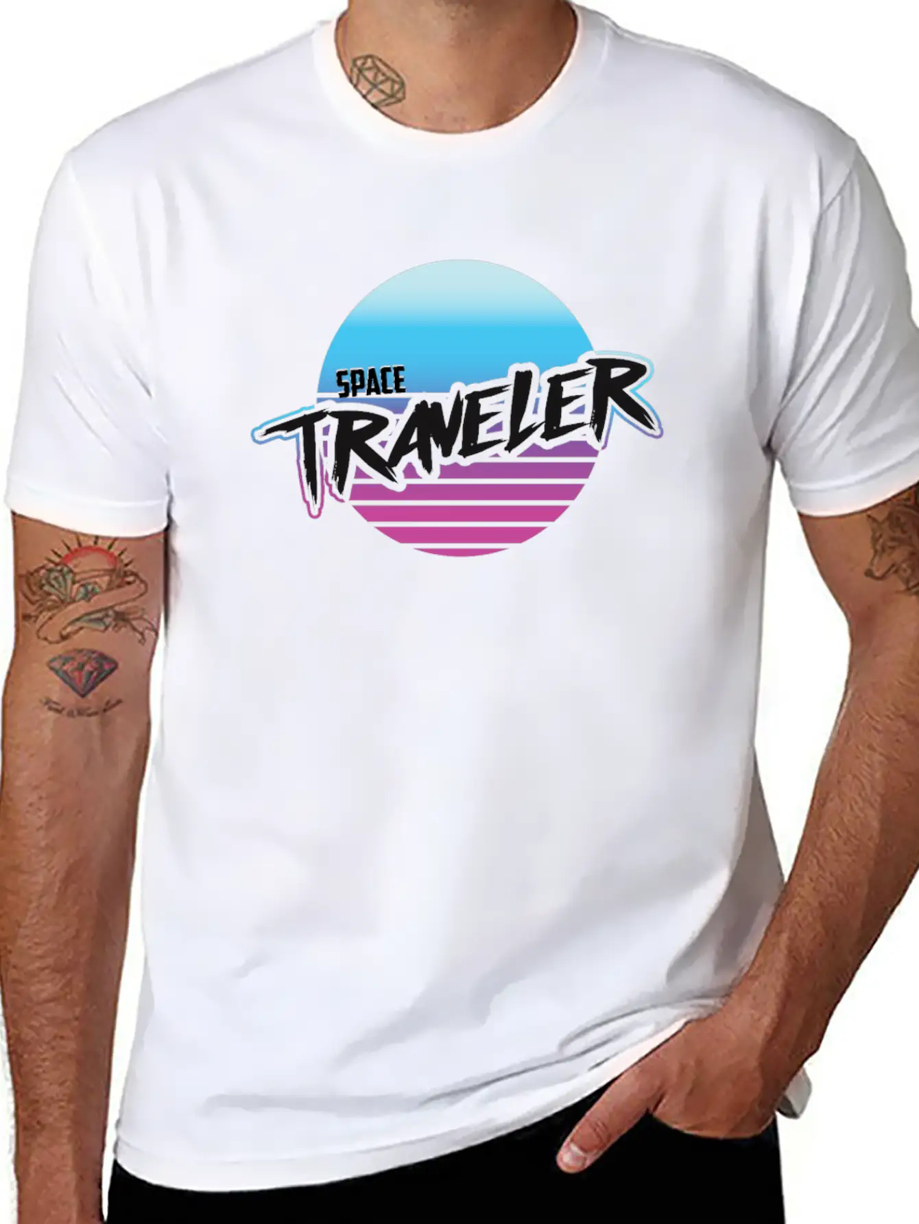 Space Traveller Classic Cotton Tee – Unisex Comfort For Any Season