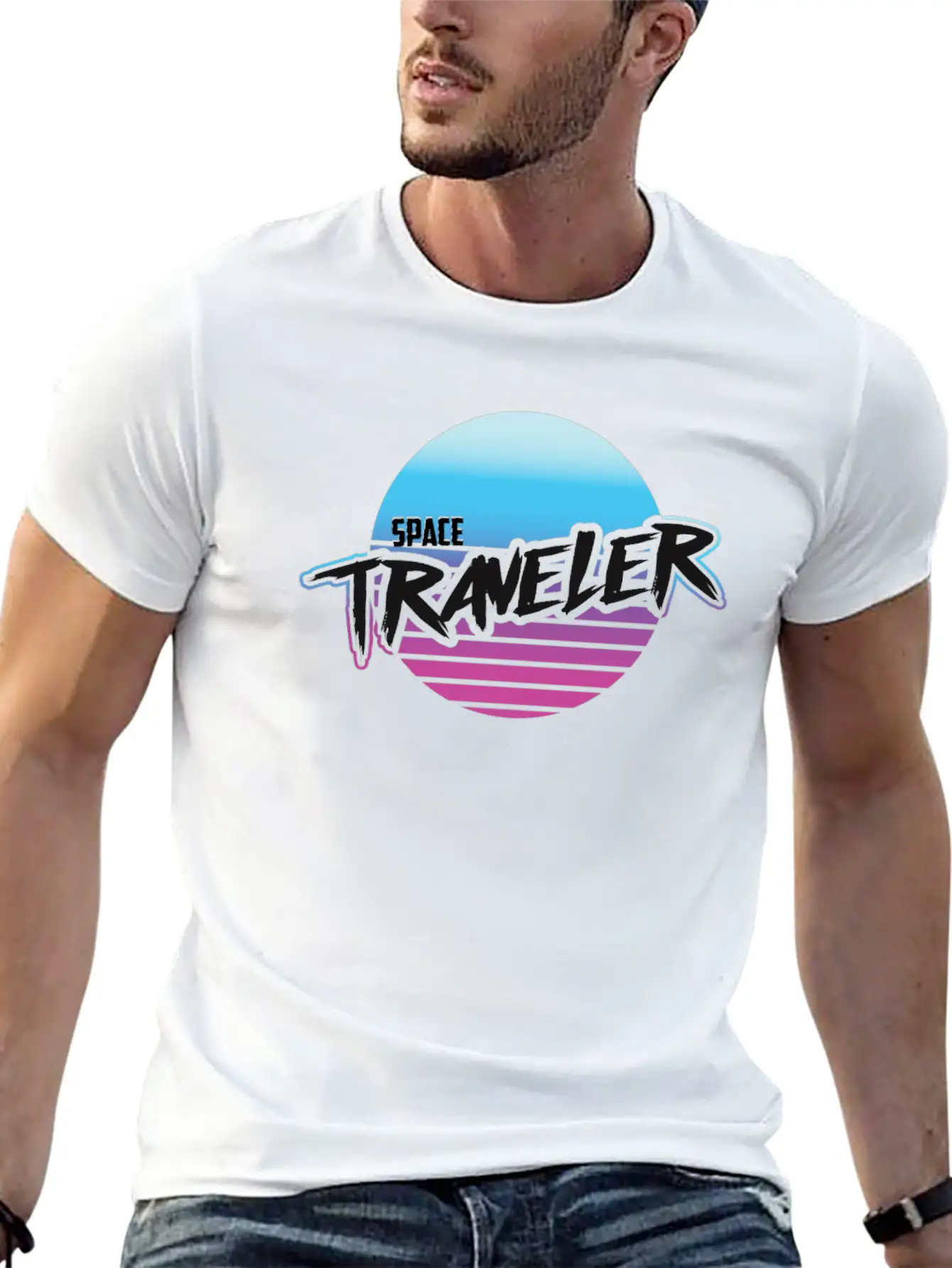 Space Traveller Classic Cotton Tee – Unisex Comfort For Any Season
