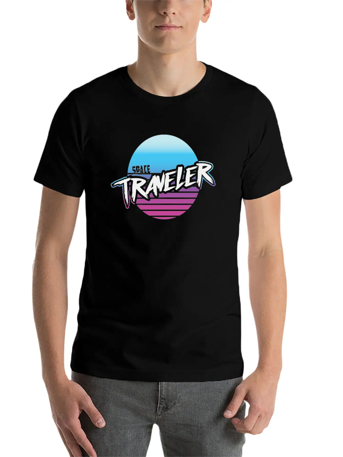 Space Traveller Classic Cotton Tee – Unisex Comfort For Any Season
