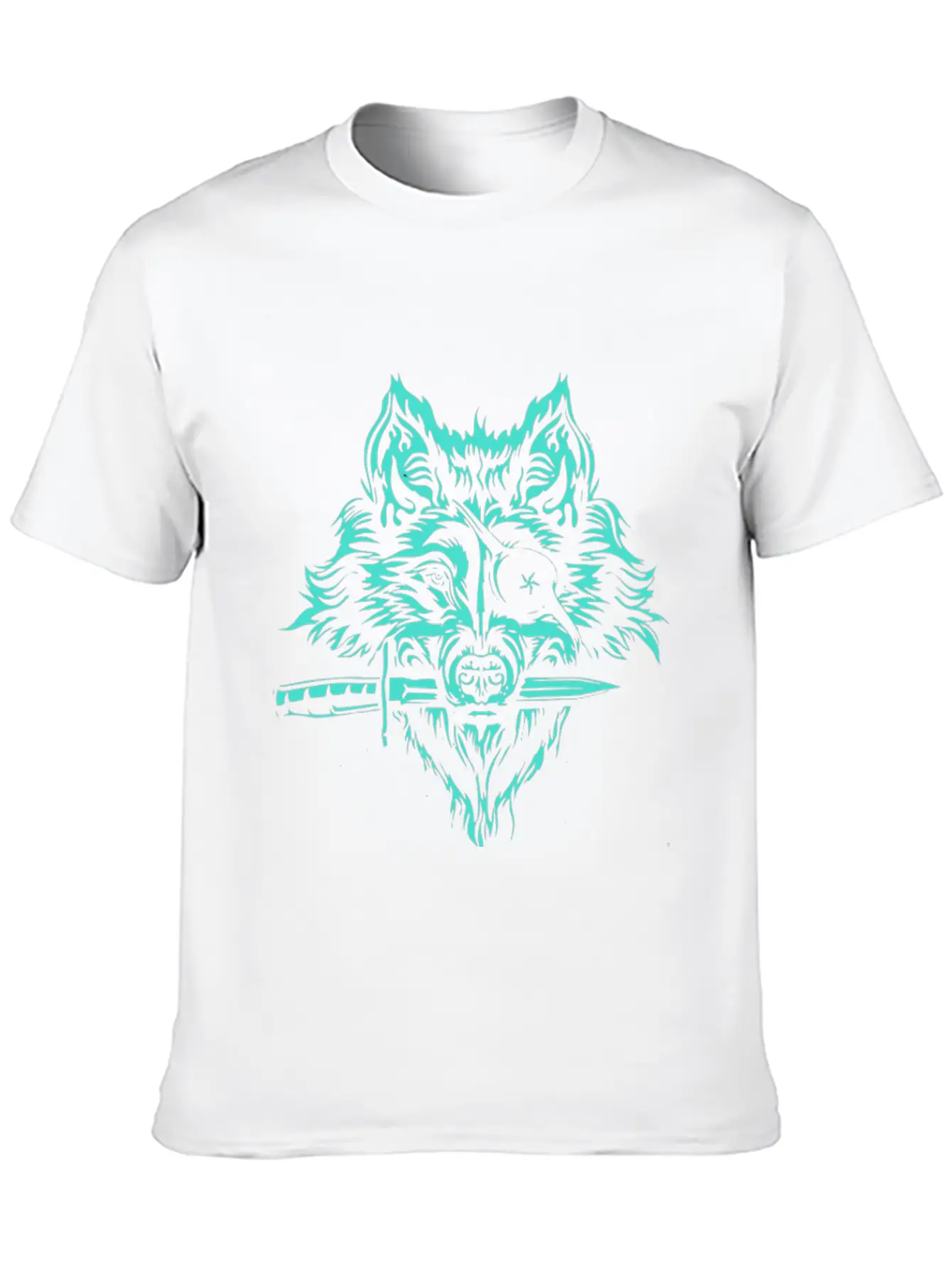Space Wolf Pirate Breathable Soft Cotton T-Shirt – Timeless Casual Look