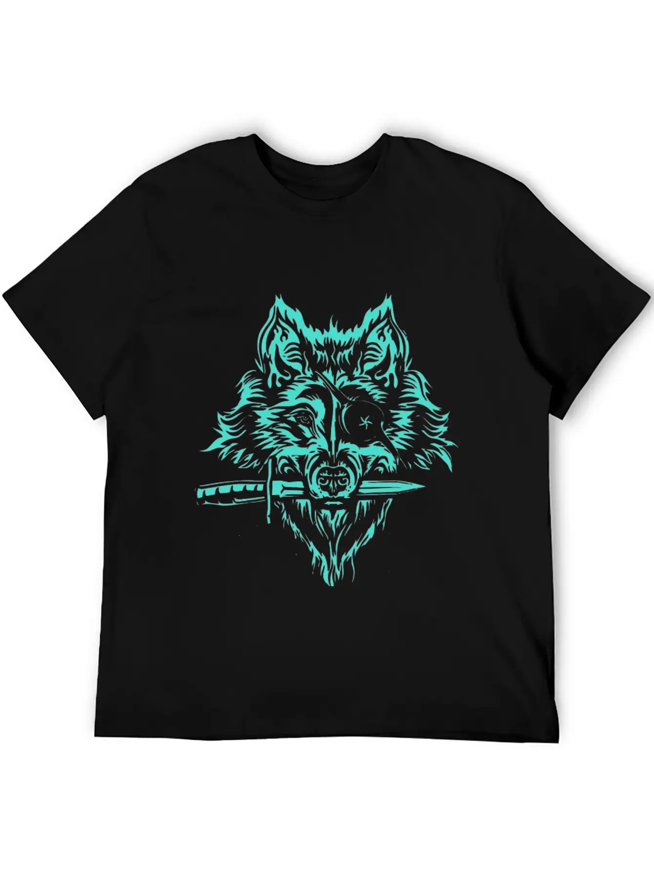 Space Wolf Pirate Breathable Soft Cotton T-Shirt – Timeless Casual Look
