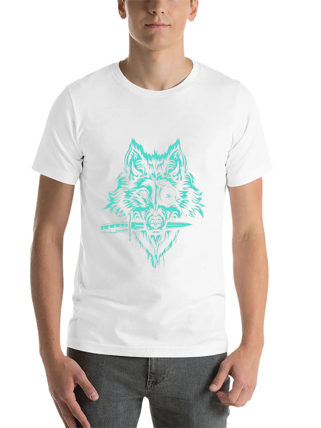Space Wolf Pirate Breathable Soft Cotton T-Shirt – Timeless Casual Look
