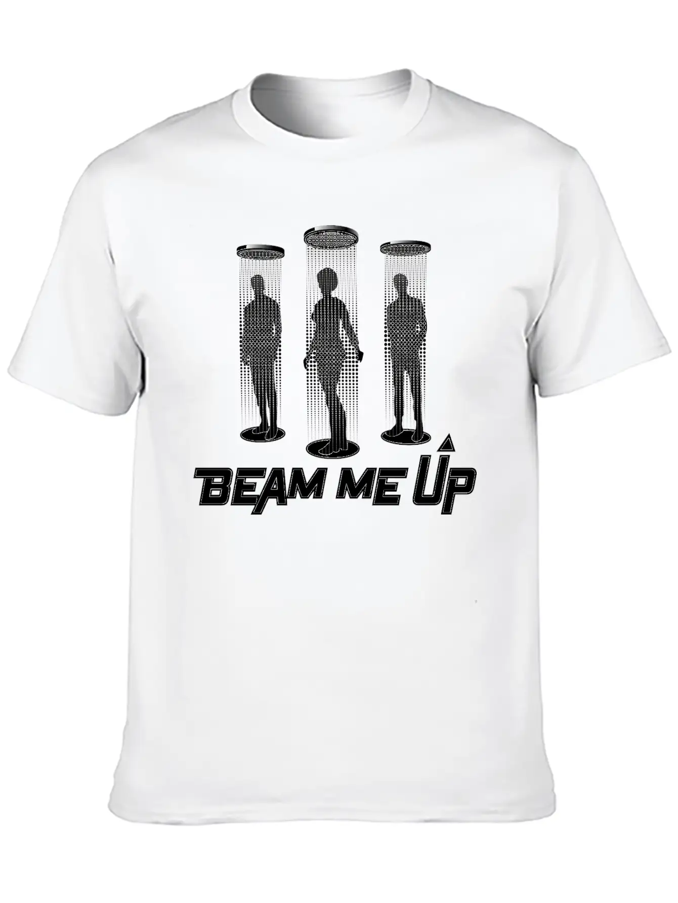 Spaceship And Teleport Breathable Soft Cotton T-Shirt – Timeless Casual Look