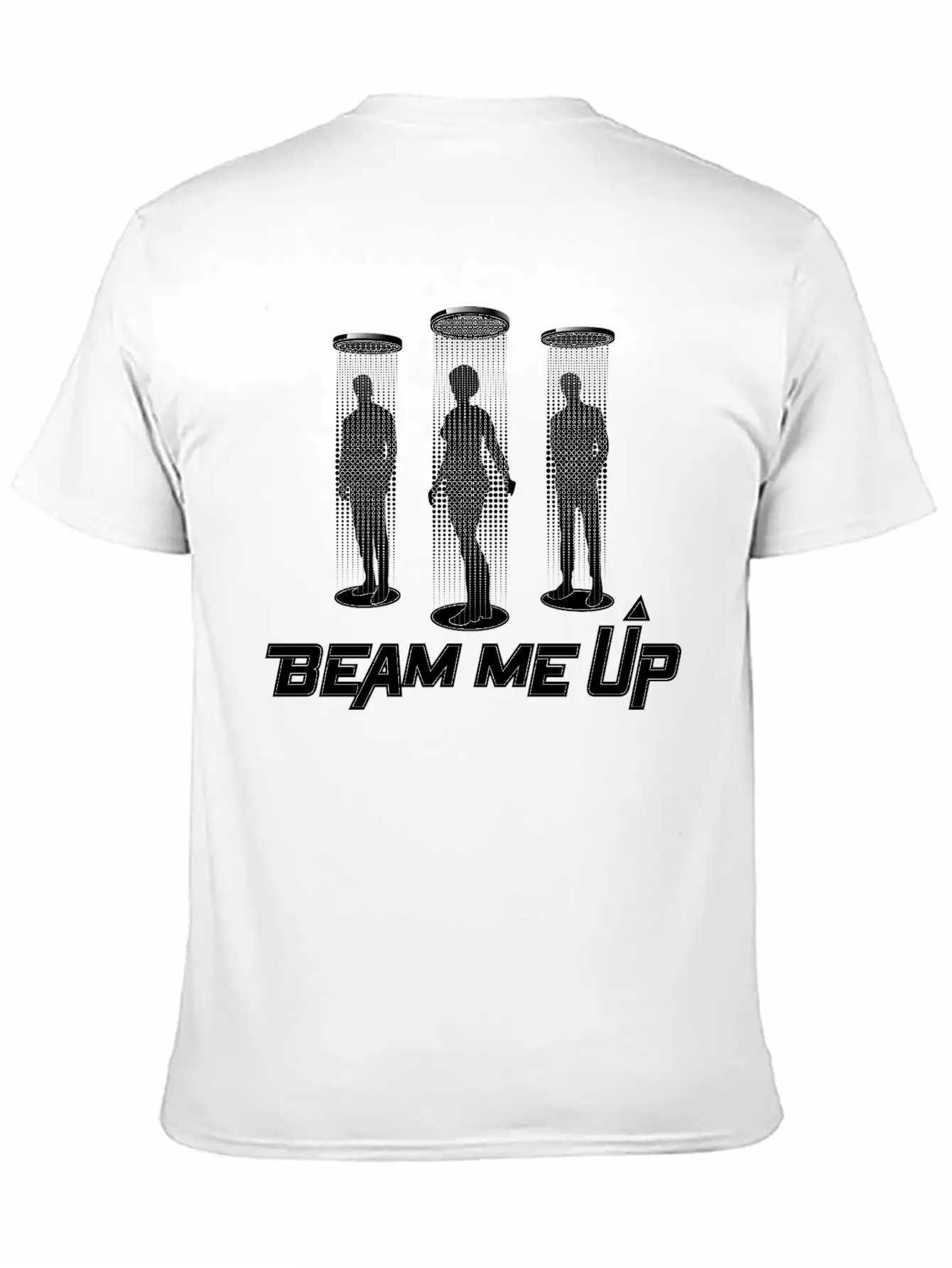 Spaceship And Teleport Breathable Soft Cotton T-Shirt – Timeless Casual Look
