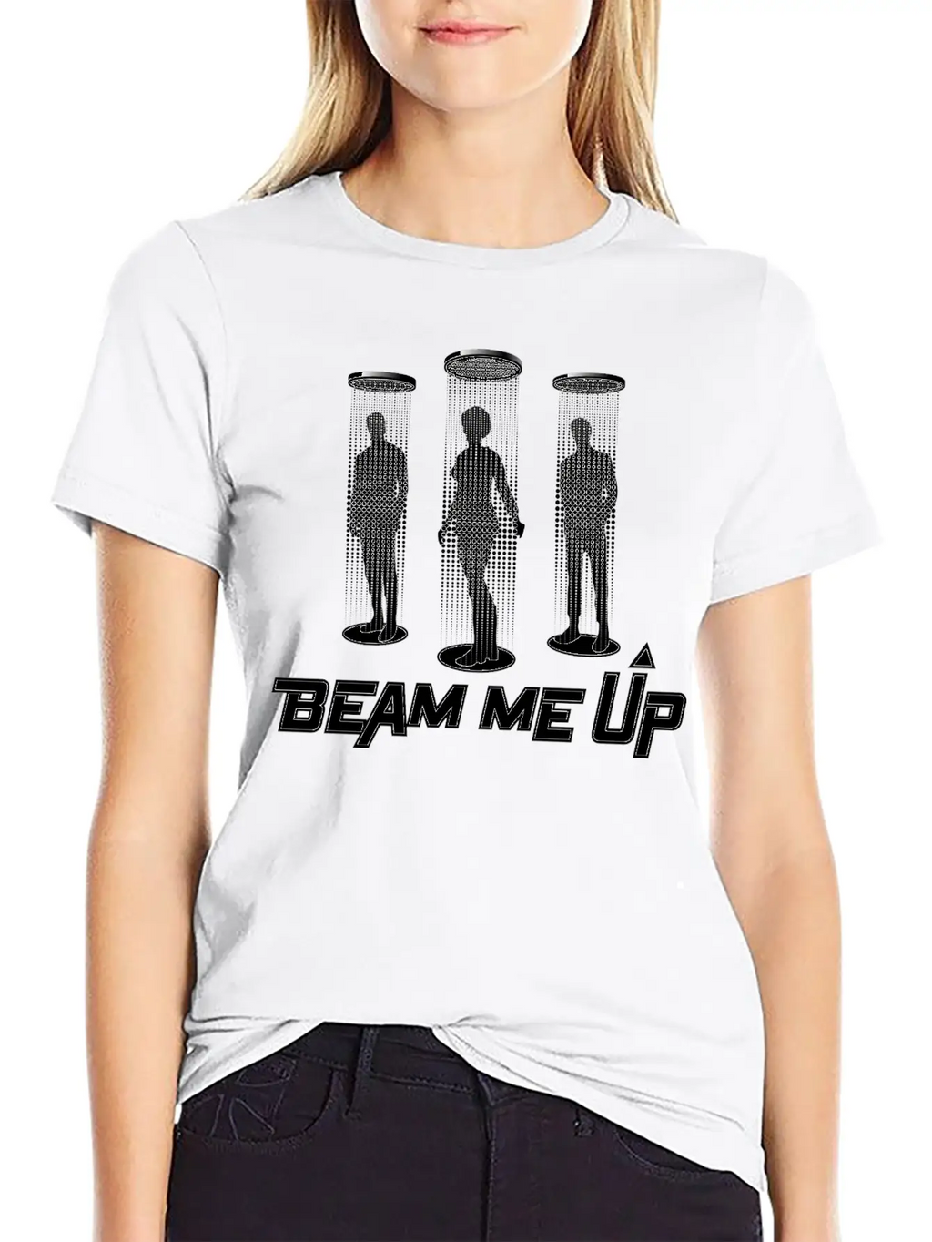 Spaceship And Teleport Breathable Soft Cotton T-Shirt – Timeless Casual Look