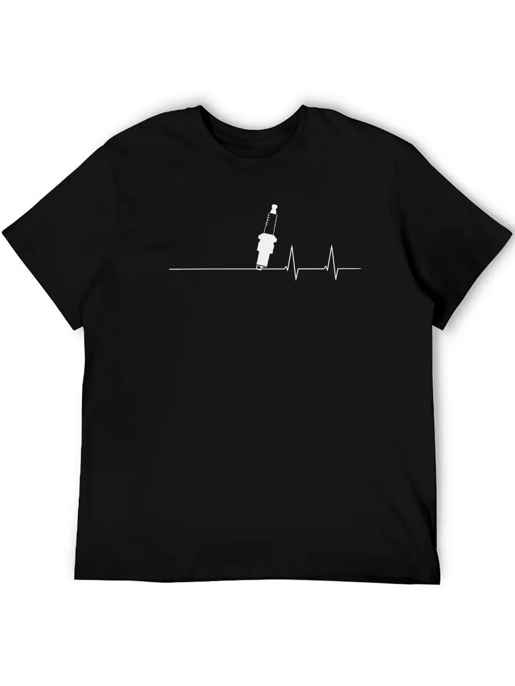 Spark Heartbeat Unisex Casual T-Shirt – Clean Design For Daily Comfort