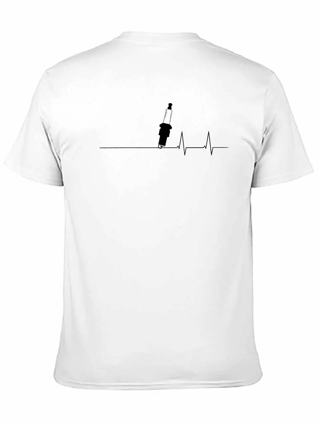 Spark Heartbeat Unisex Casual T-Shirt – Clean Design For Daily Comfort