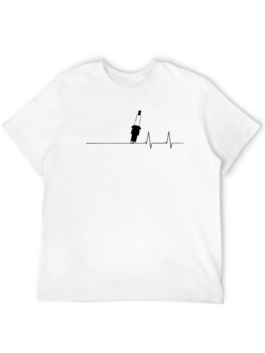 Spark Heartbeat Unisex Casual T-Shirt – Clean Design For Daily Comfort