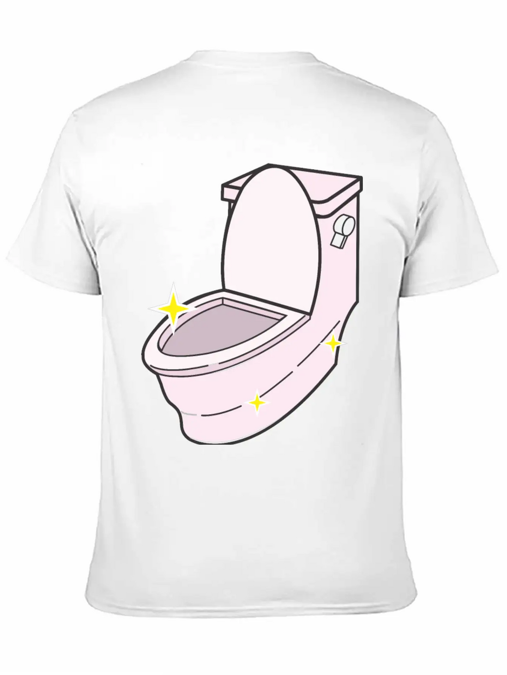 Sparkling Clean Toilet Breathable Graphic T-Shirt – Perfect For Casual Days
