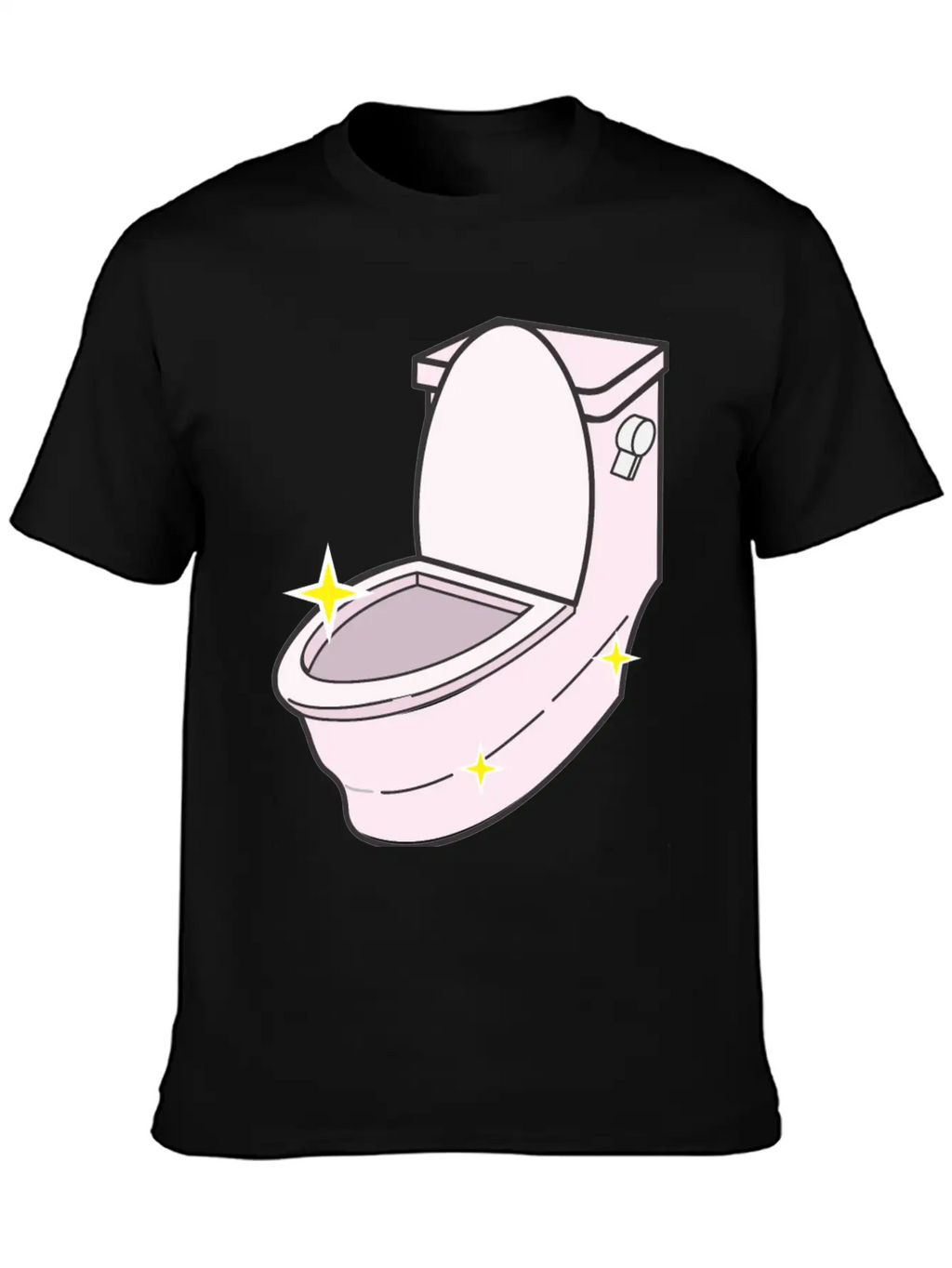 Sparkling Clean Toilet Breathable Graphic T-Shirt – Perfect For Casual Days