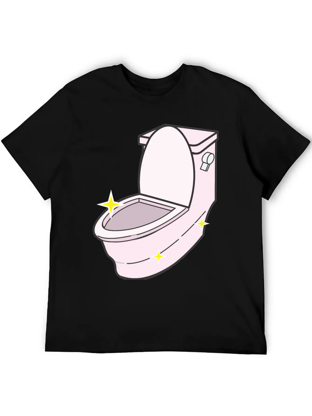 Sparkling Clean Toilet Breathable Graphic T-Shirt – Perfect For Casual Days