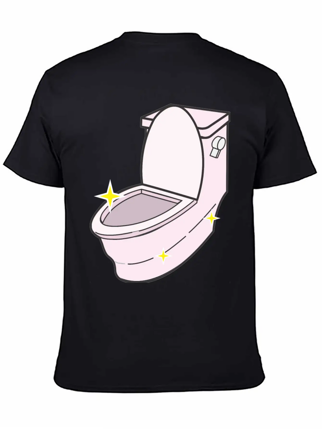 Sparkling Clean Toilet Breathable Graphic T-Shirt – Perfect For Casual Days