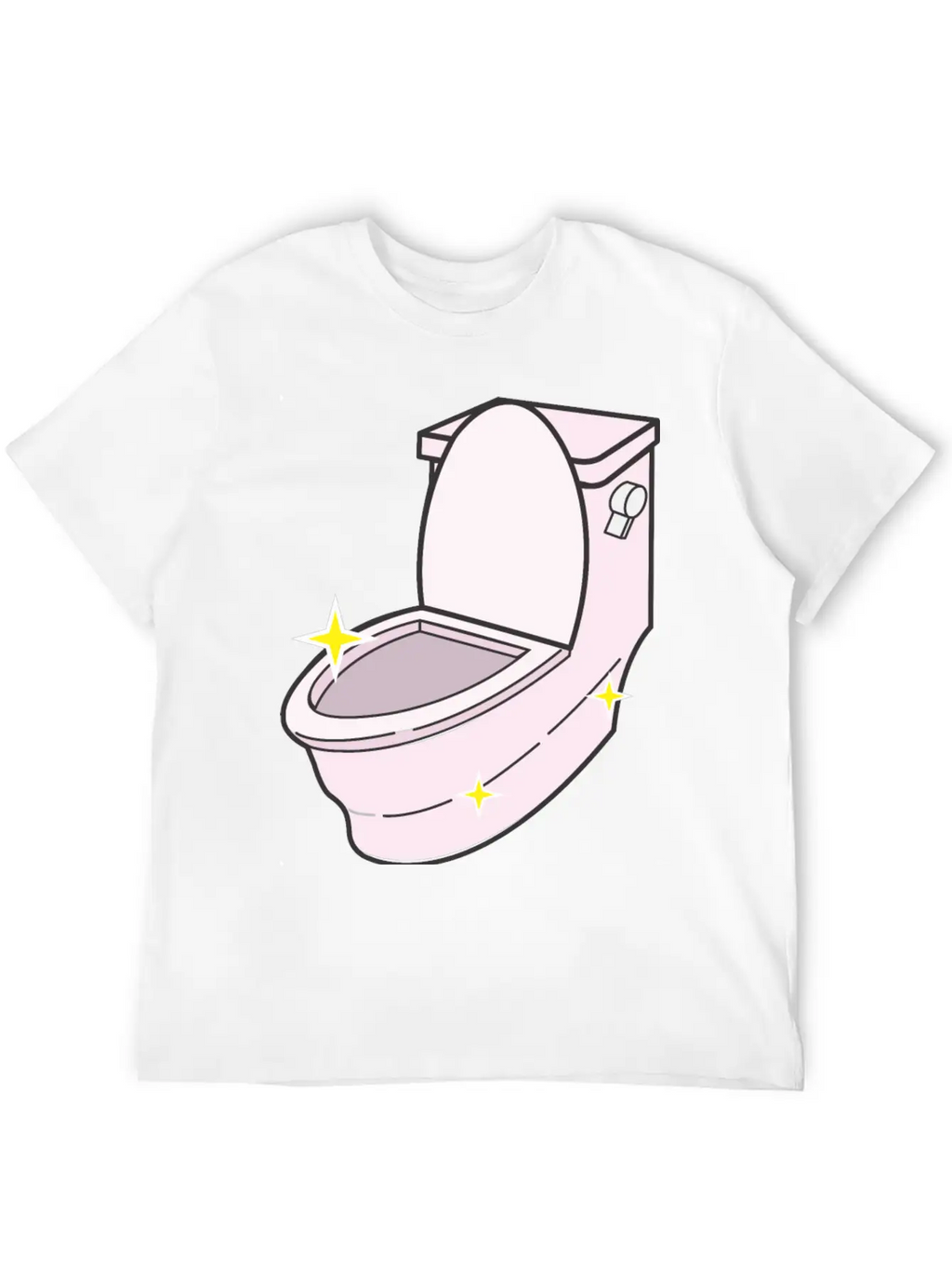 Sparkling Clean Toilet Breathable Graphic T-Shirt – Perfect For Casual Days