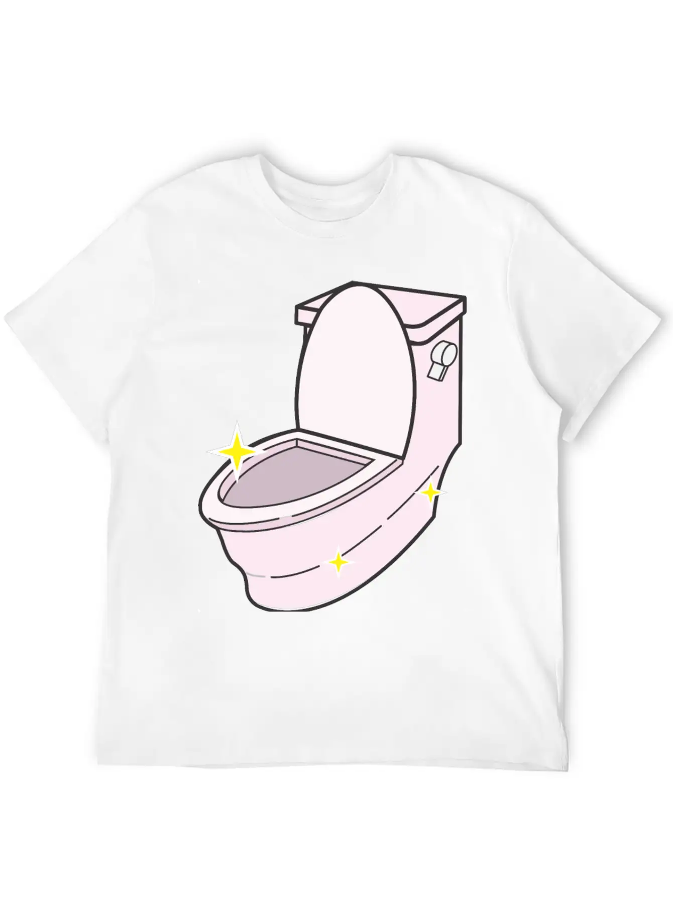 Sparkling Clean Toilet Breathable Graphic T-Shirt – Perfect For Casual Days