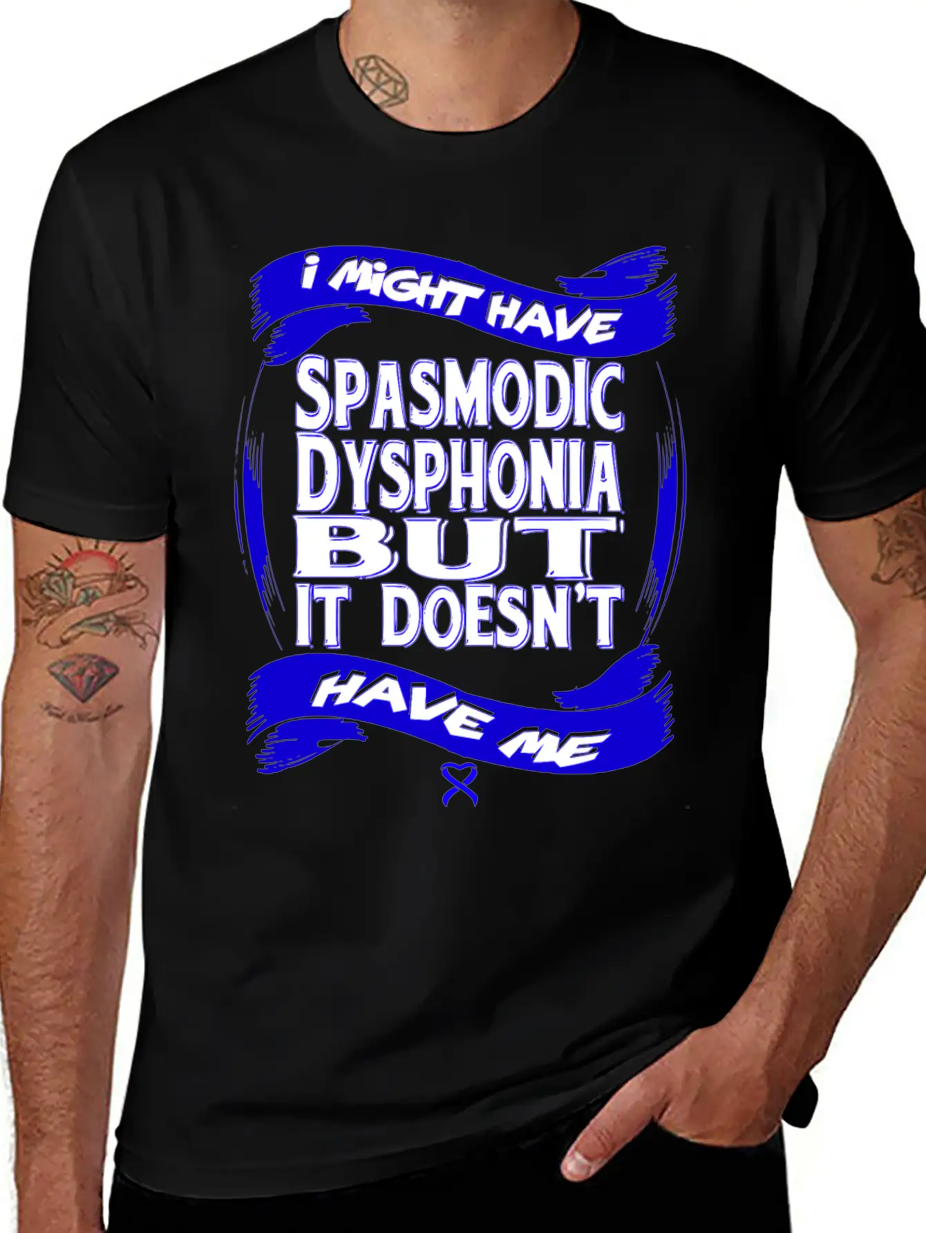 Spasmodic Dysphonia Awareness Modern Fit Casual T-Shirt – Clean And Versatile Design