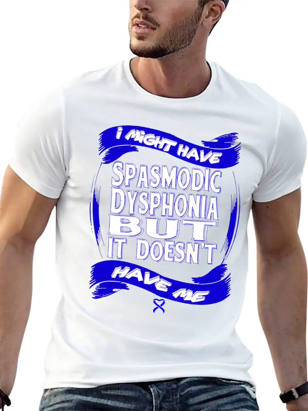 Spasmodic Dysphonia Awareness Modern Fit Casual T-Shirt – Clean And Versatile Design