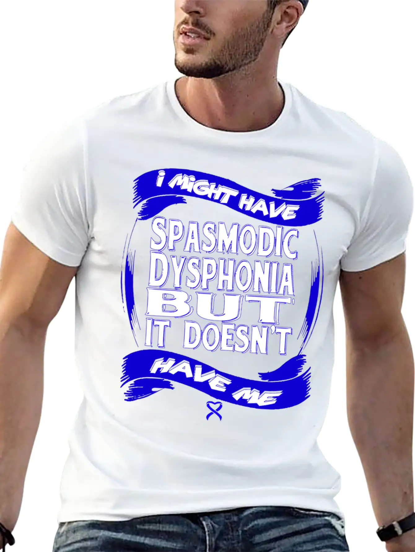 Spasmodic Dysphonia Awareness Modern Fit Casual T-Shirt – Clean And Versatile Design